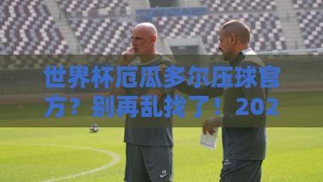 世界杯厄瓜多尔压球官方？别再乱找了！2026年官方压球入口与避坑指南